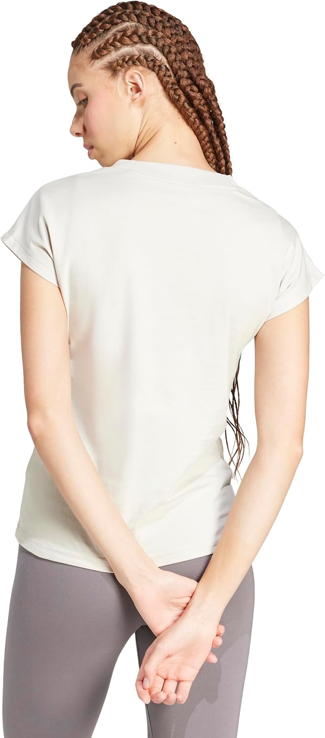 Adidas Womens Essentials Linear Cotton T-Shirt - Image 2