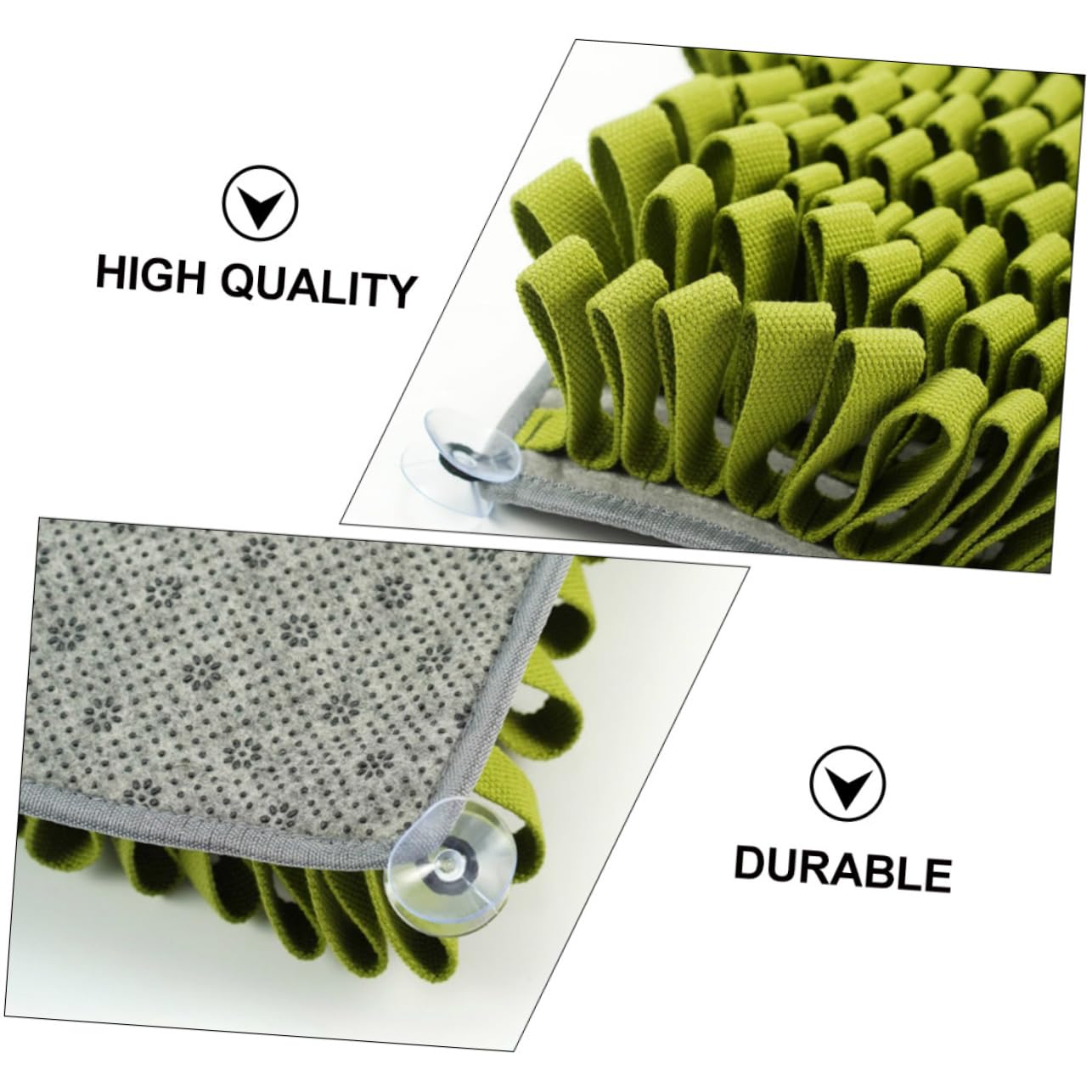 Tapis de Fouille Vert pour Mangeoire Lente Chien en Peluche
