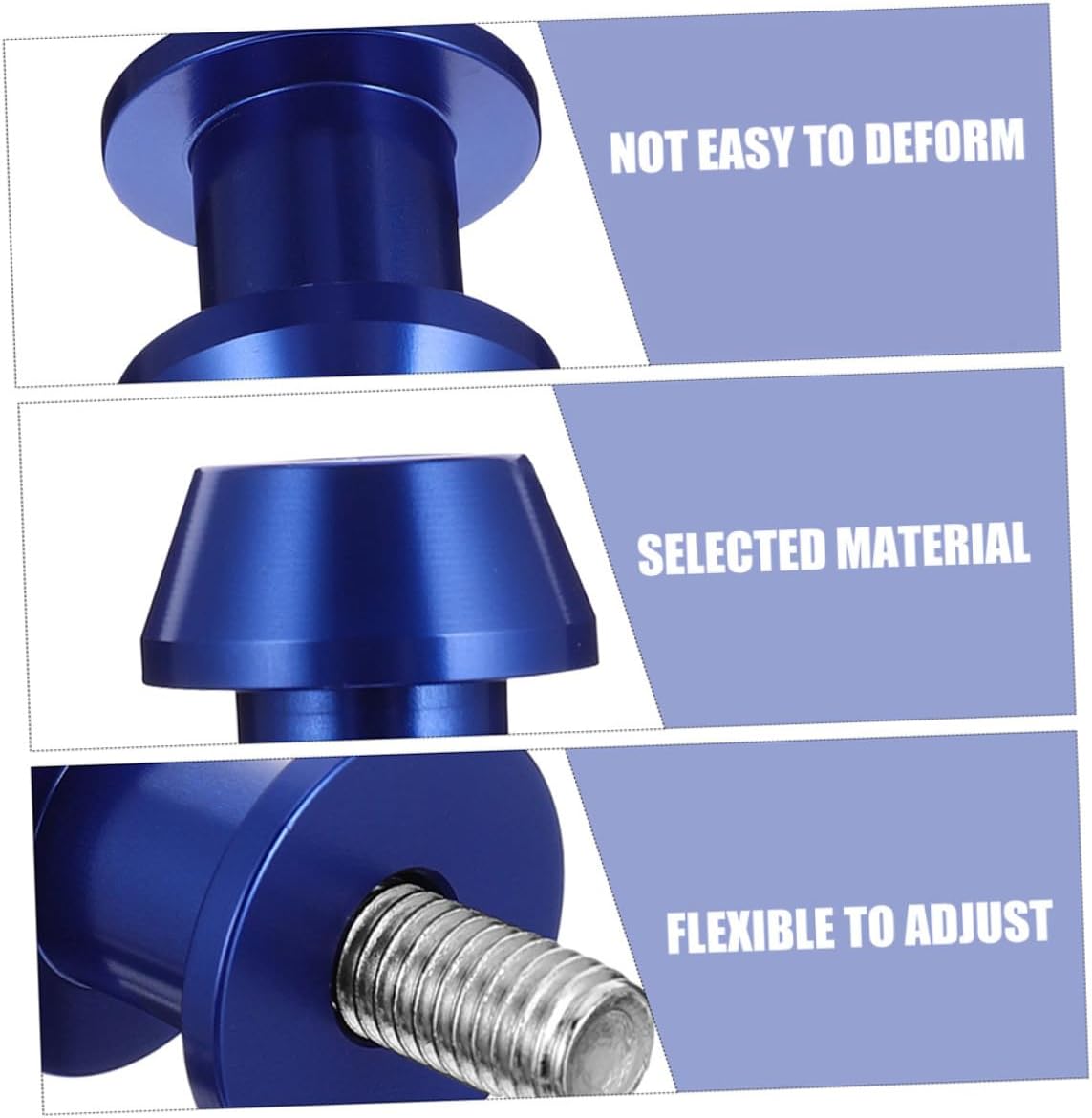 4pcs Blue 8mm Cnc Motorcycle Swing Arm Spool Stand Screws Sliders Bobbins Motorbike Accessory for Racing and Repair