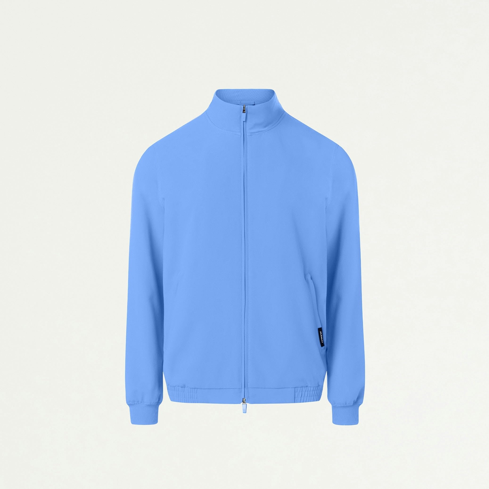 Jaanuu Wolfe Men's 6-Pocket Classic Scrub Jacket - Ceil Blue 2XL