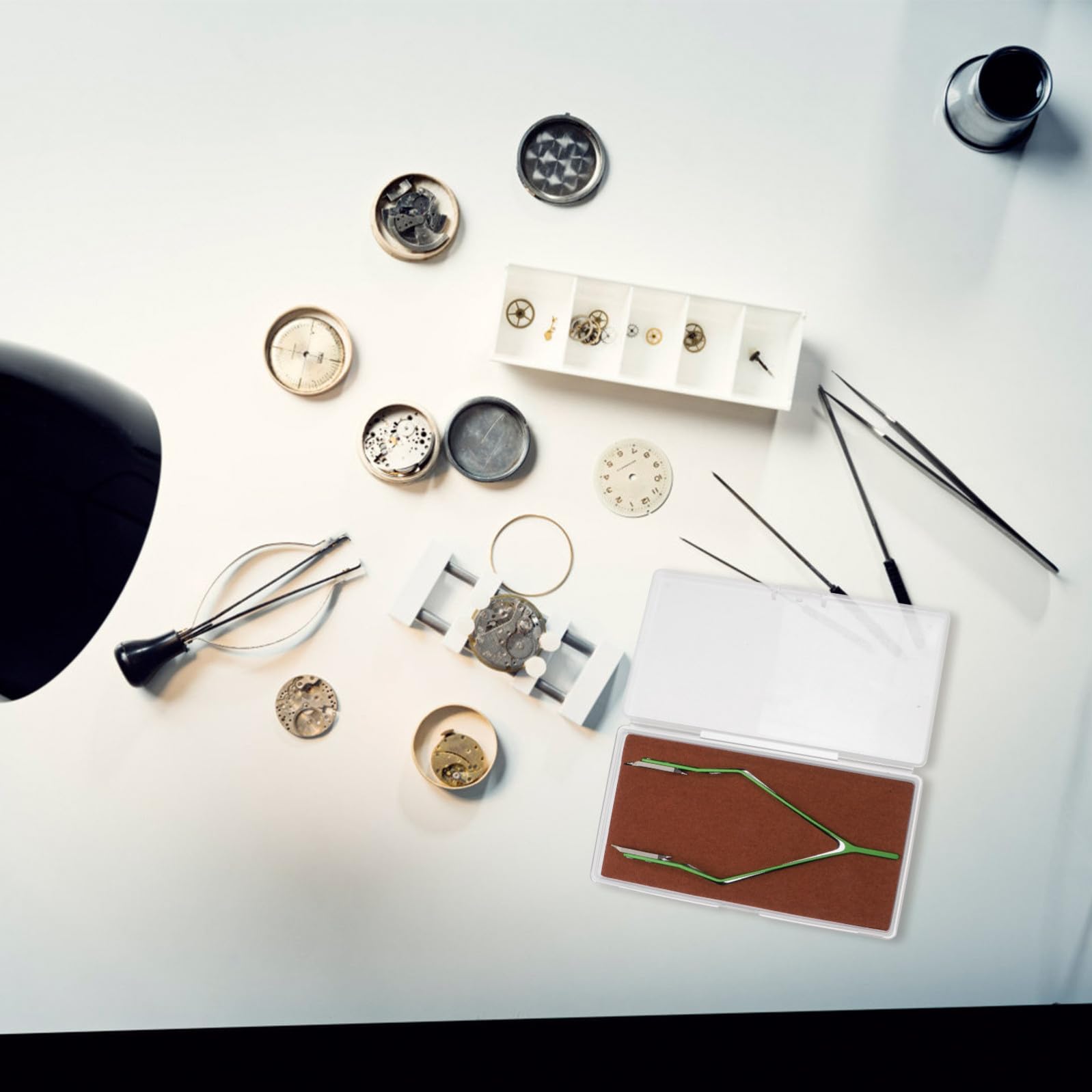 SHINEOFI Alicates para Relojes Tipo, Aleación de Aluminio y Acero, Verde