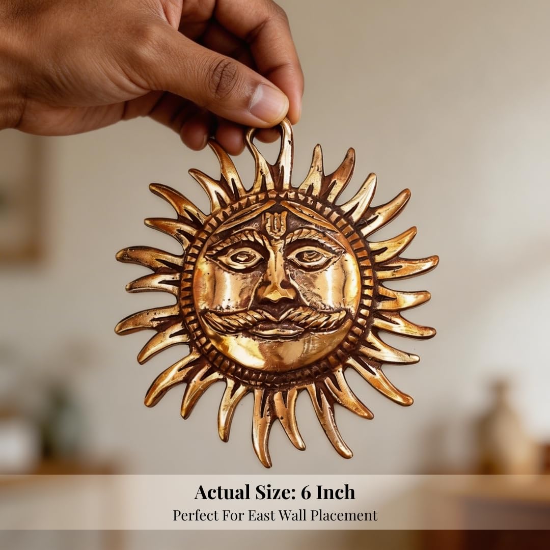 Copper Sun Idol - Vastu Remedy for Positive Energy -5