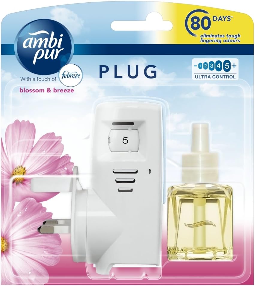 Ambi Pur Blossom and Breeze Fresh Air Freshener Plugin Starter Kit, 20