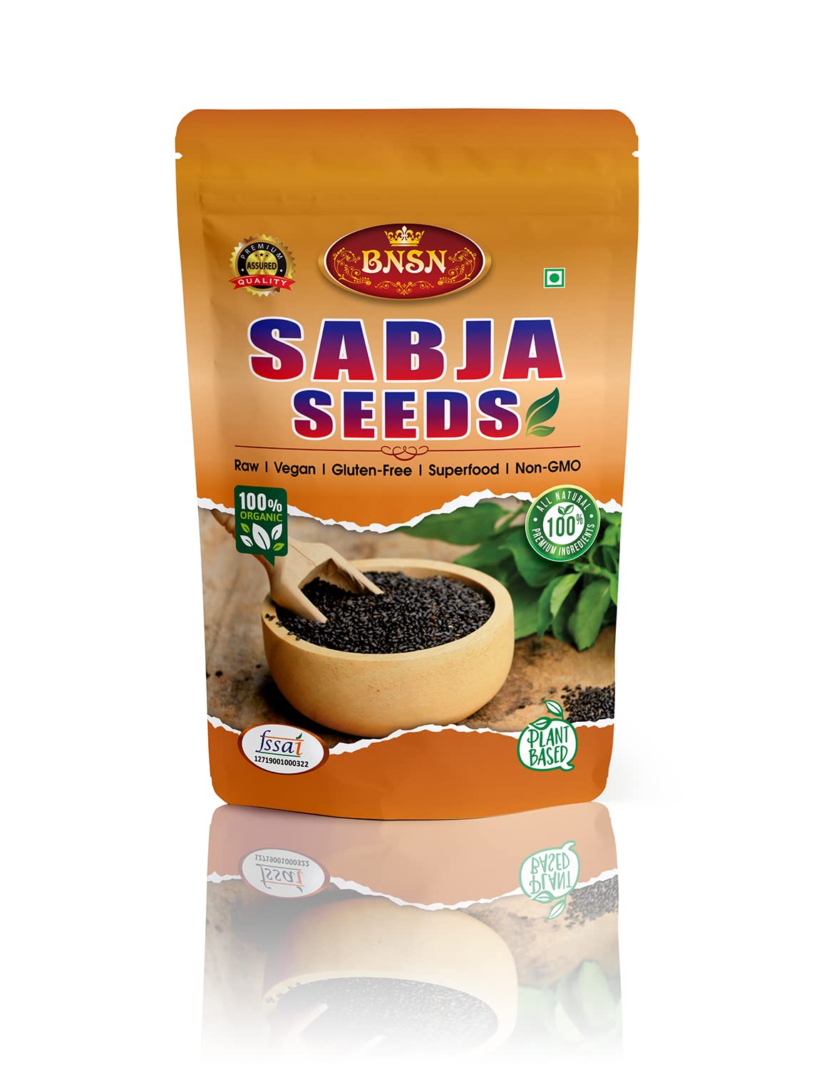 BNSN Natural Raw Basil Seeds 250gm | Sabja Seeds | Tukmaria Seeds | Tulsi Seeds | Helps in Weight Management, Natural Stress Reliever, Reduce Body Heat-250gm (B0B4SM9W2X) Amazon Price History, Amazon Price Tracker