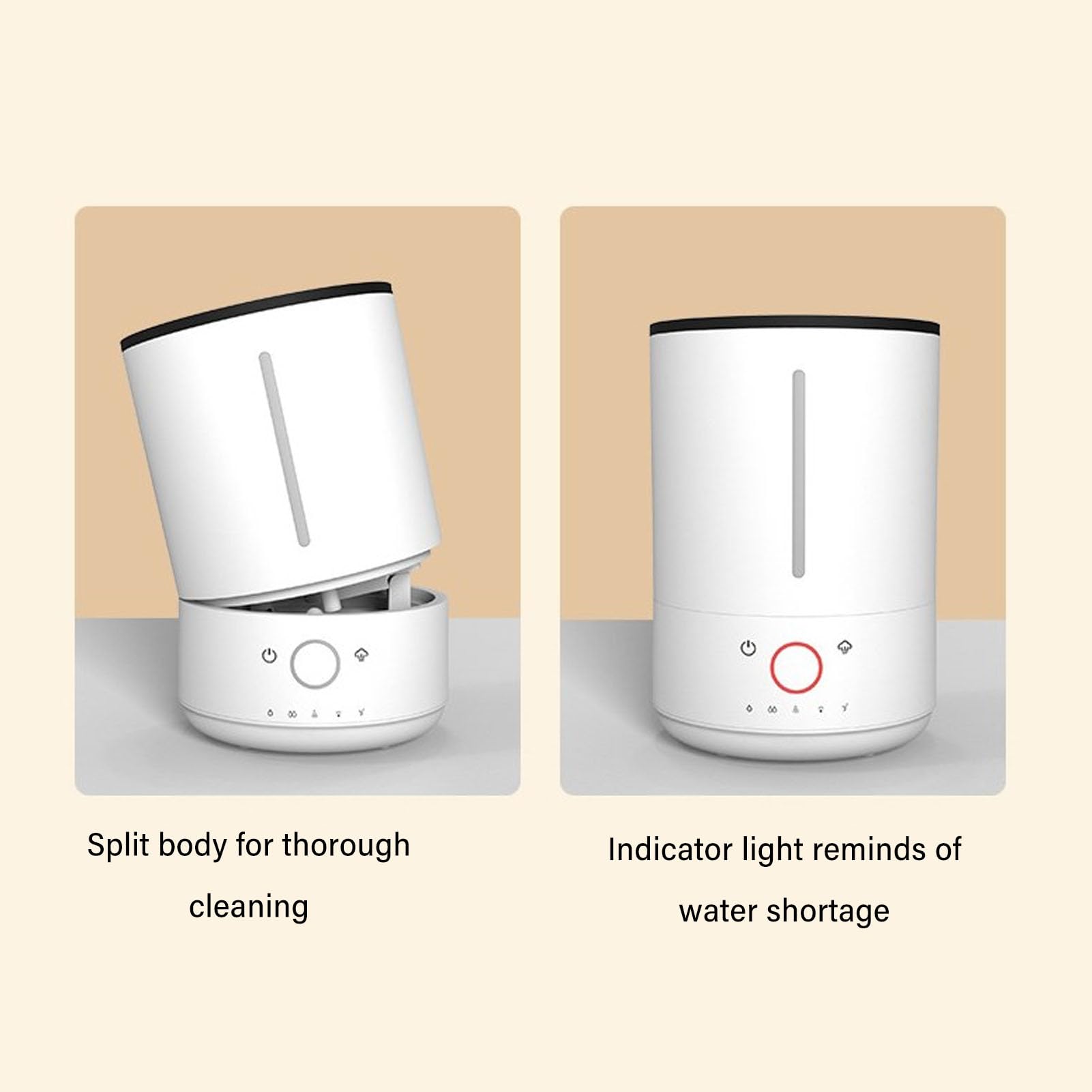 TOPINCN Diffuseur D'huiles Essentielles 4L, Humidificateur à Brume Froide à