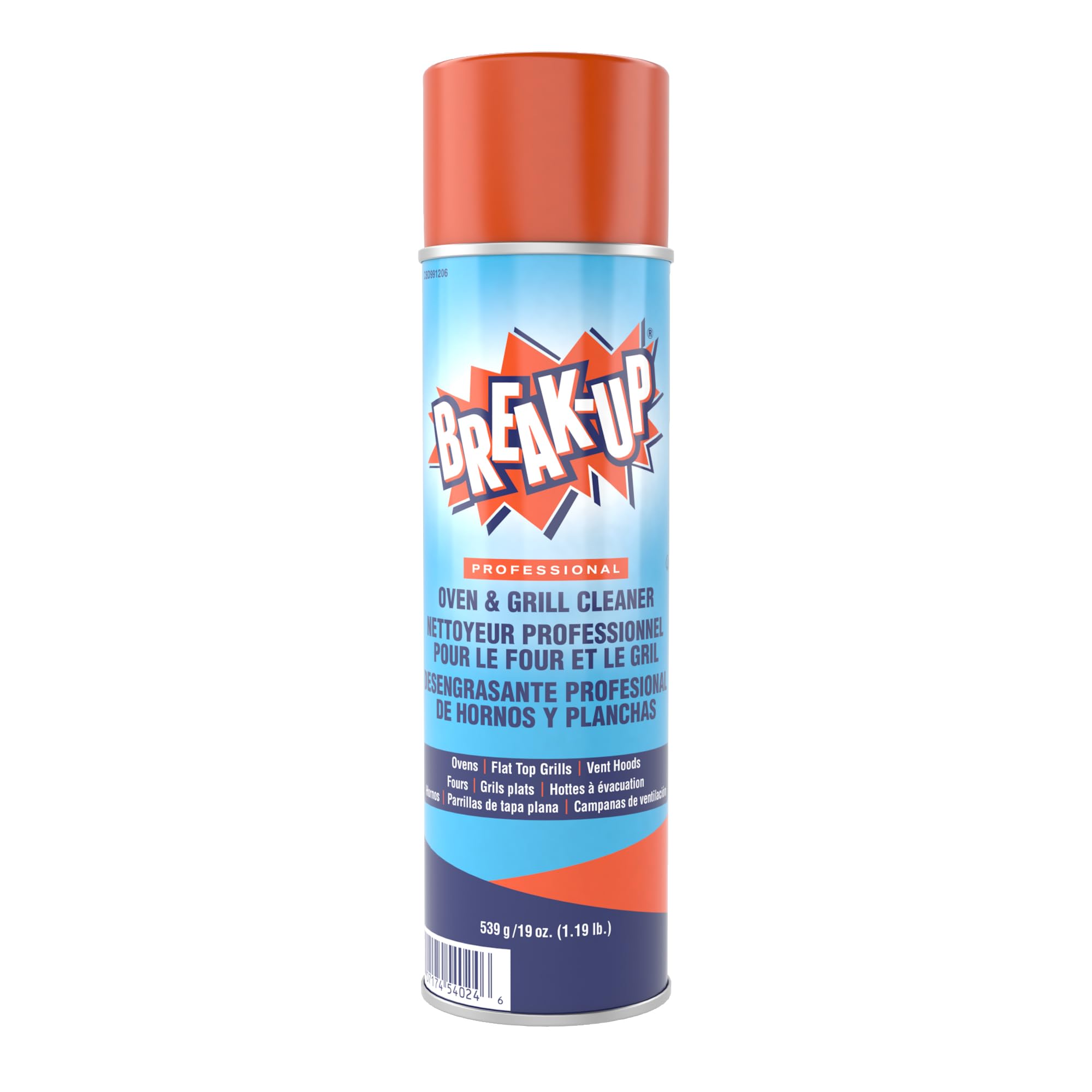 Diversey CBD991206 Break Up Professional Oven & Grill Cleaner, Heavy Duty Spray Removes Baked on Grease, Aerosol, 19-Ounce