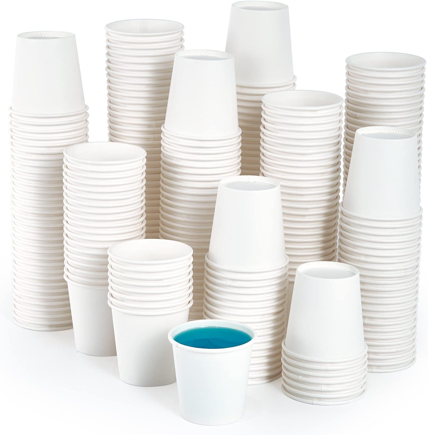 JOLLY PARTY 2oz Bathroom Cups,360 Pack Small Paper Cups, White