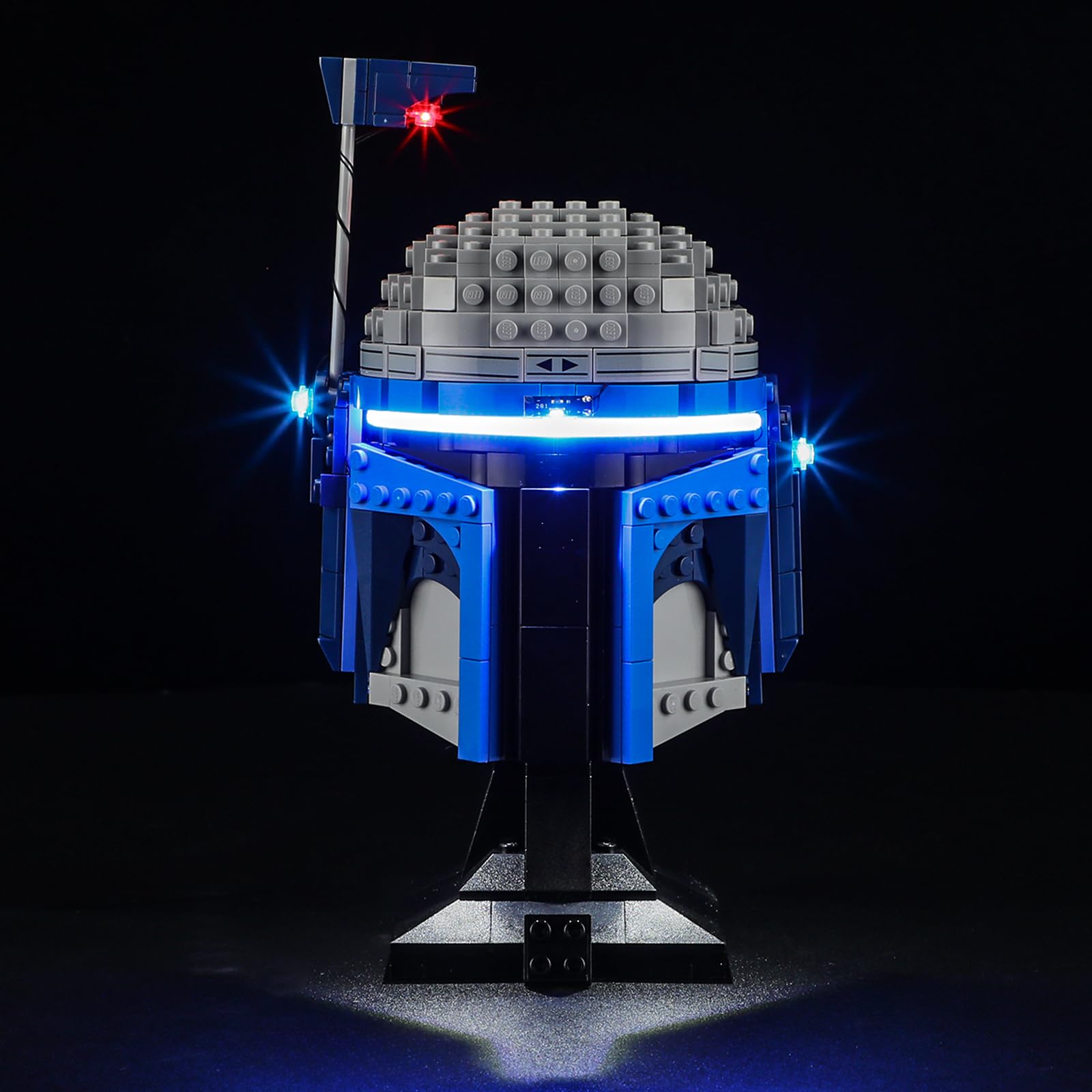 YEABRICKS LED Light for Lego-75408 STAR WARS Jango Fett Helmet Building Blocks Model (Building Set NOT Included)