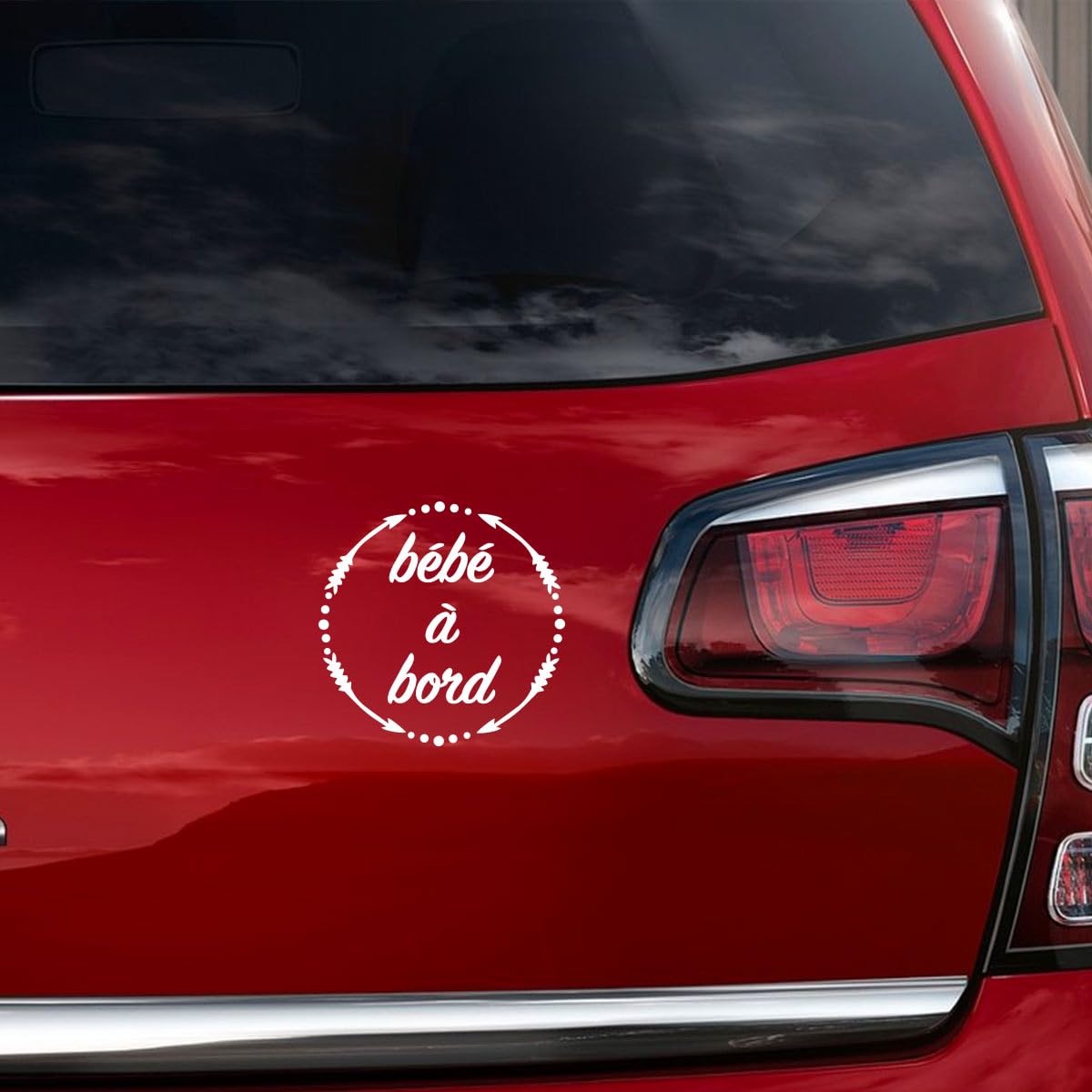 Ambiance Sticker Baby on Board Car Sticker - H19 x L13 cm - White - Image 4