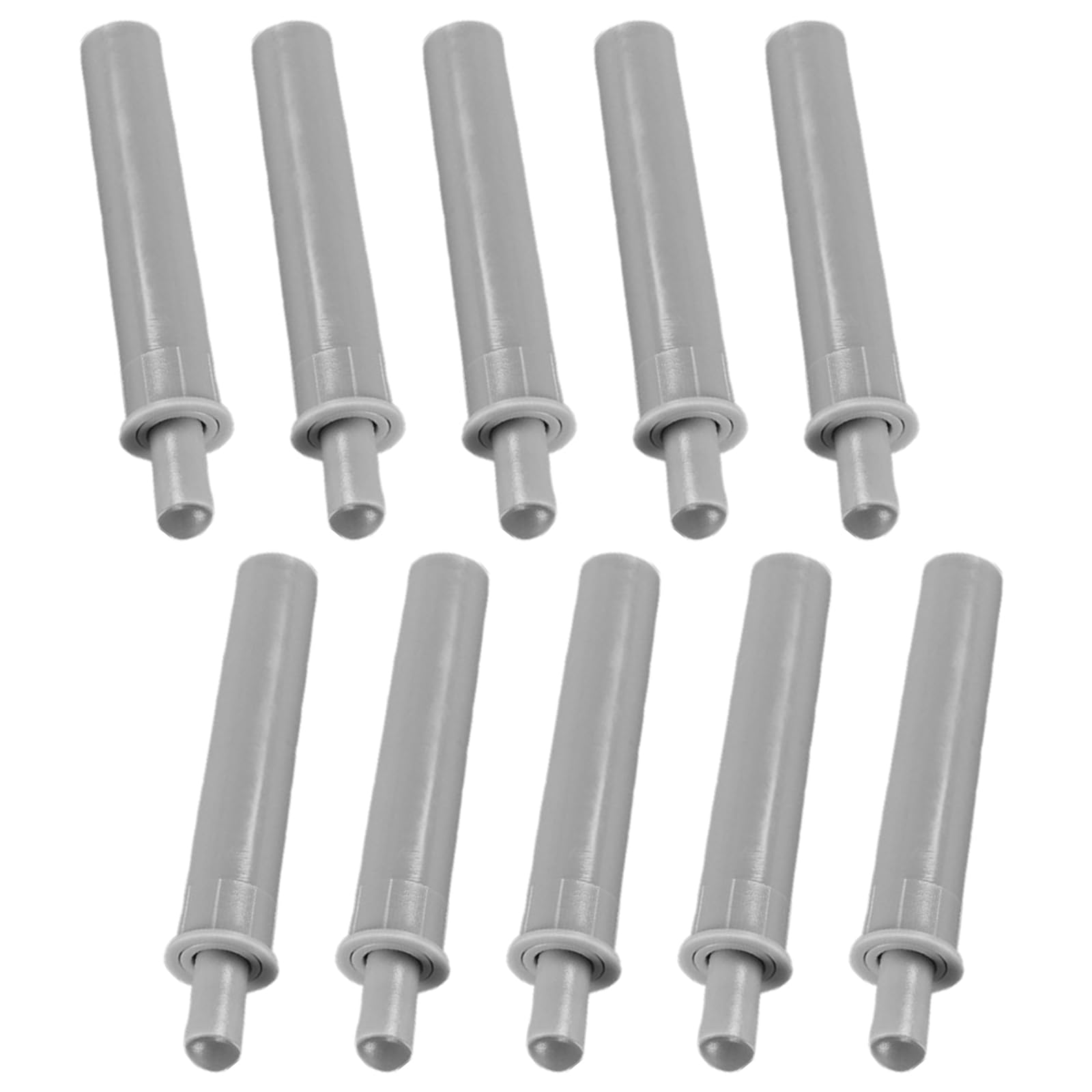 ApexPine 10 Pack Soft Close Cabinet Door Dampers, 62mm Gray Hydraulic Buffers, Concealed Quiet Closing Mechanism for Cabinets, Drawers, Wardrobes, Child Safety Home Upgrade