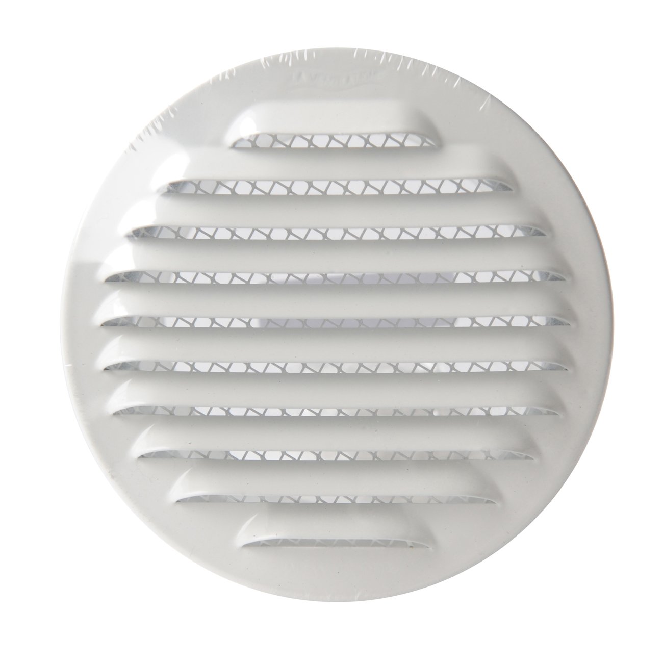 The gta100rb-y Ventilation Grill Round Recessed, Aluminium Varnished White, Alluminio Verniciato Bianco - Image 4