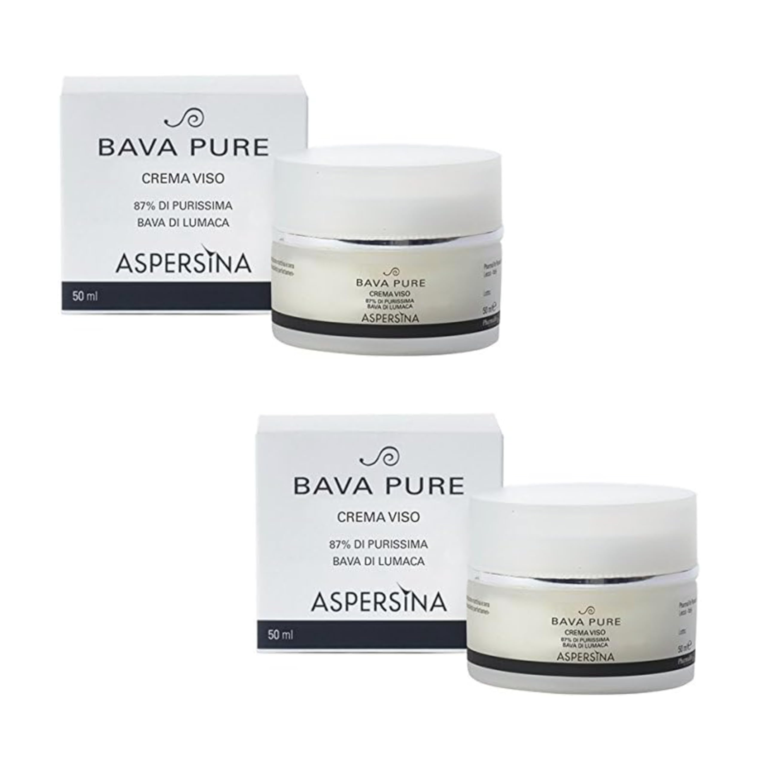 Bava Pure Crema Aspersina 2 Confezioni da 50 ml - Pharmalife Research