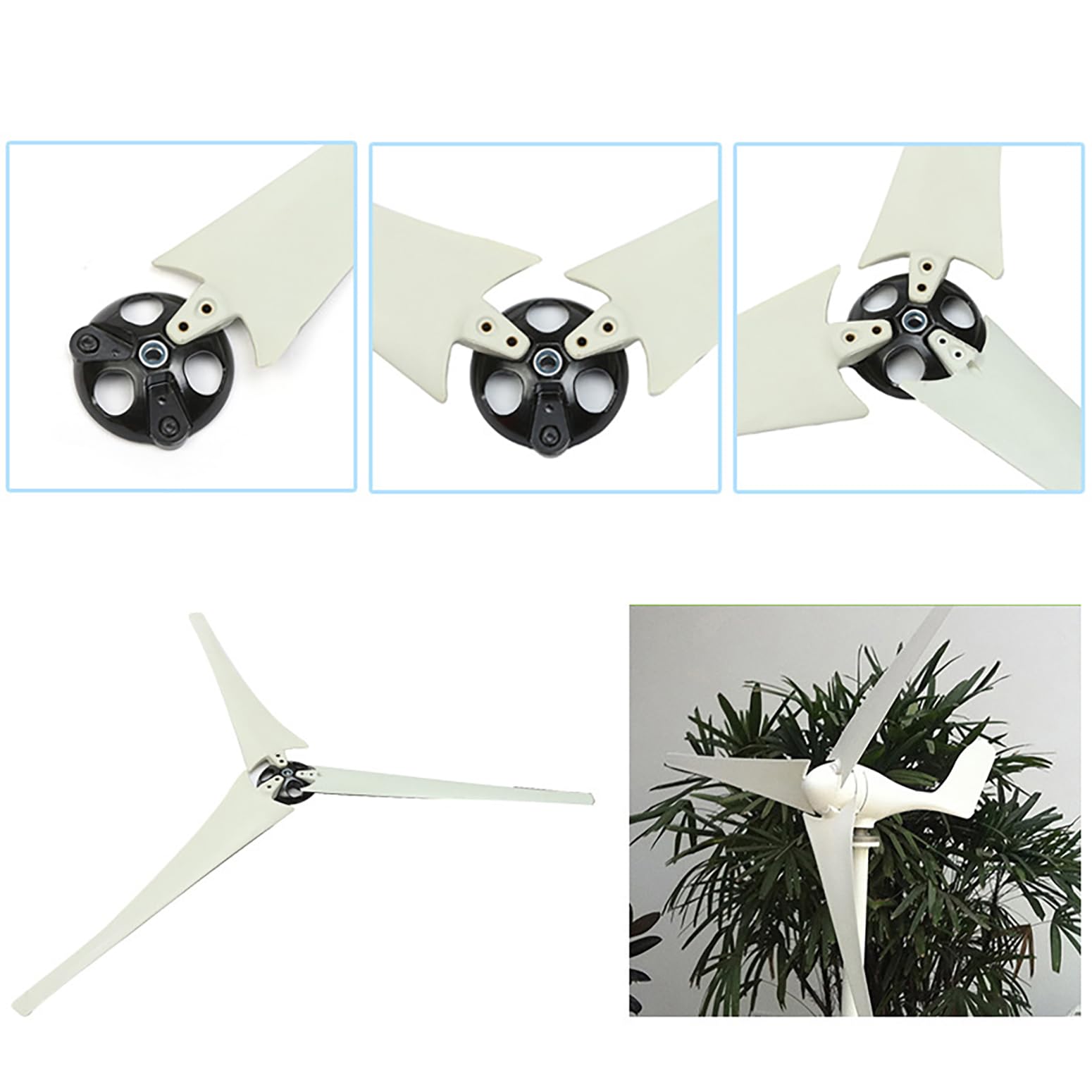 Pales D'éolienne, Pales De Générateur D'éolienne 550mm-900mm Lames De Générateur De Vent pour éolienne Horizontale, Accessoires De Moulin à Vent, pour Remplacer Les Pales D'éolienne,750mm