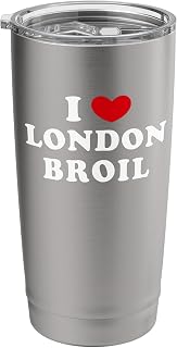 I Love London Broil, I Heart London Broil Stainless Steel Insulated Tumbler