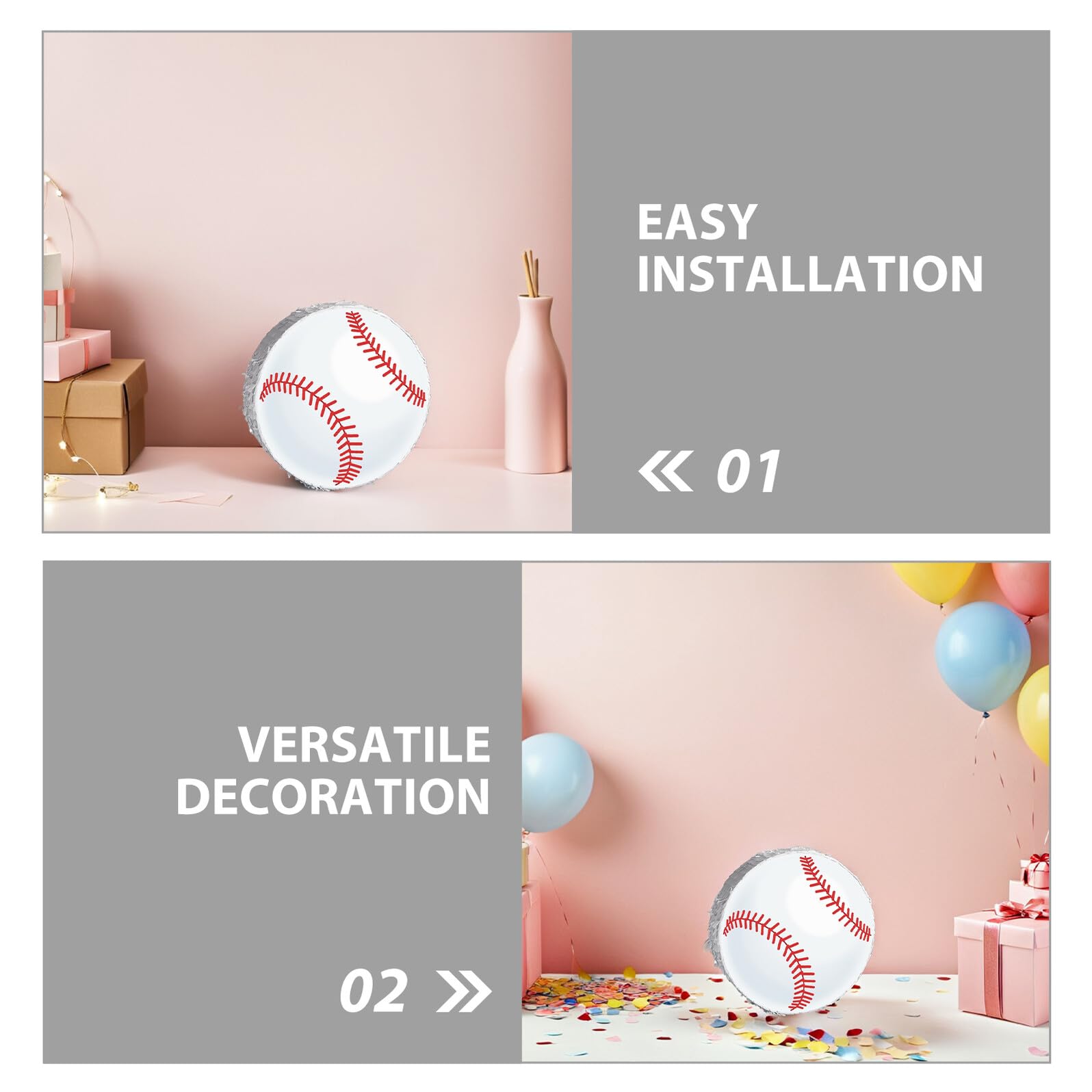 Piñata de Béisbol Colgante para Fiestas Infantiles con Bate y Antifaz Decoración Temática Deportiva para Cumpleaños Juego Recreativo para Papel Resistente y Confeti Incluido