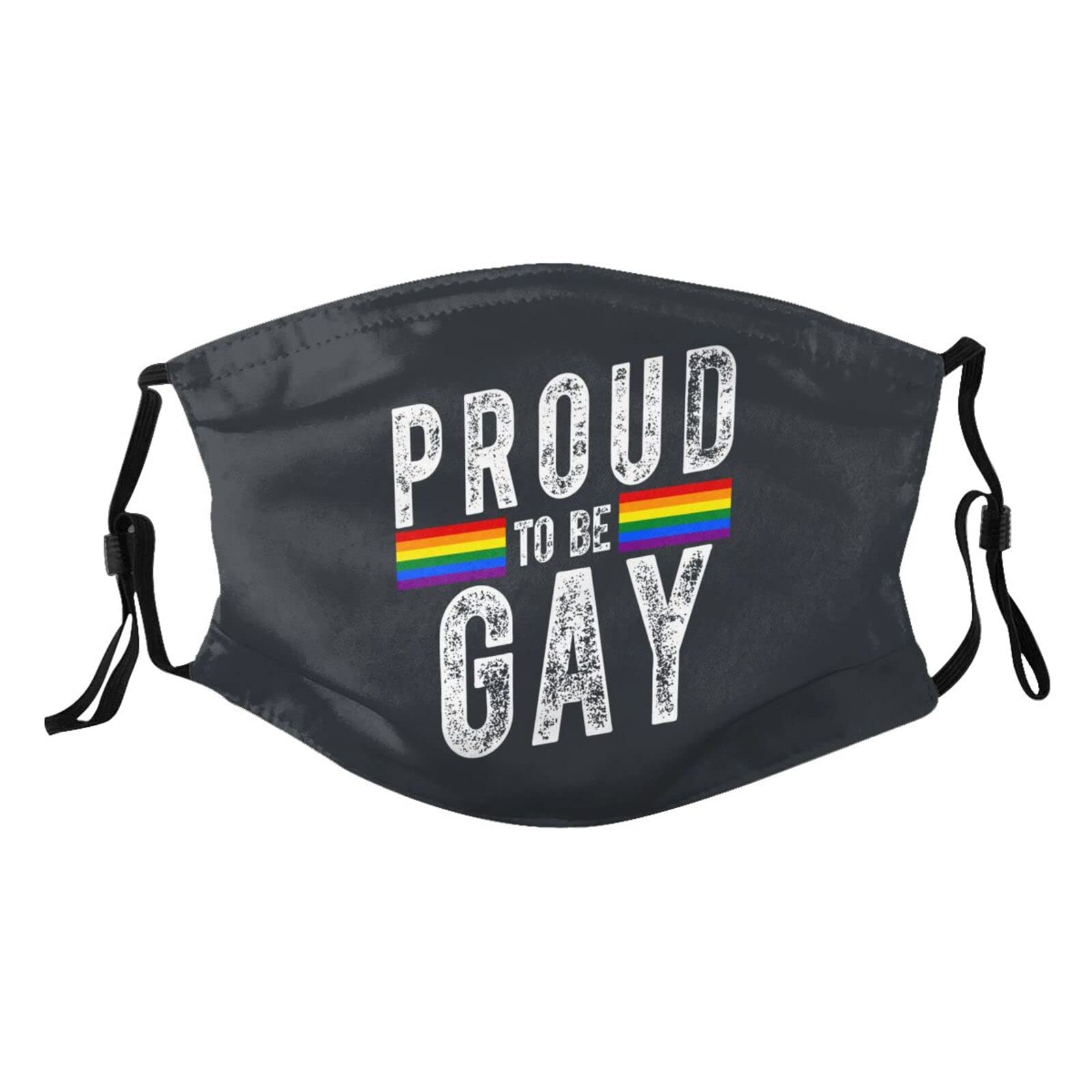 Proud to Be Gay Mask Protect Respiratory System Breathe with Peace of Mind Black