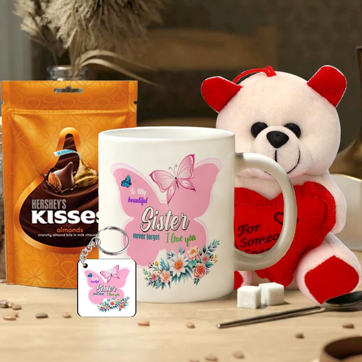 SKYTRENDS Chocolate Rakhi Gift for Sister || Chocolate combo || Chocolate gift pack Printed Coffee Mug, Teddy, Chocolate, Keychain-07 (B0D9NH98FG) Amazon Price History, Amazon Price Tracker