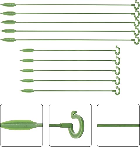 Miniatura 3 de Yardwe 20pcs Jardín Varillas Palos Mariposas Amaryllis Tomates Orquídea Anti-Alojamiento Alto ParaSoporte Flores Anti- Alojamiento Soporte Estacas
