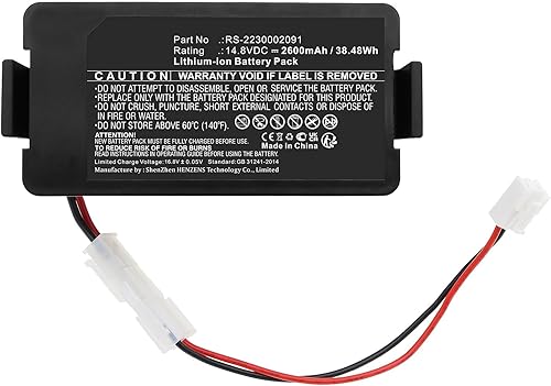 Miniatura 3 de Synergy Digital Vacuum Cleaner Battery, Compatible with Rowenta RR 7747 WH 4Q0 Vacuum Cleaner, (Li-ion, 14.8V, 2600mAh) Ultra High Capacity,