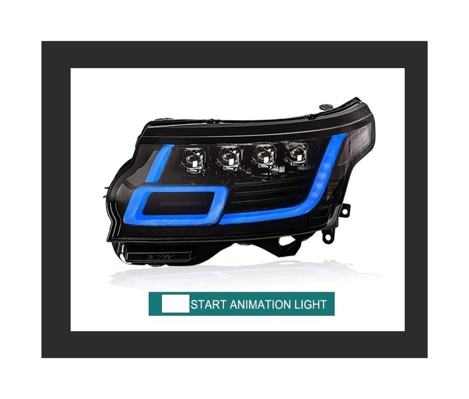 Dynamiczne kierunkowskazy do Land Rover Range Rover 2014-2017 LED do jazdy dziennej (DRL) Dynamiczne przednie reflektory samochodowe Grupa optyczna (jazda po prawej stronie)