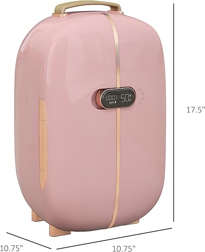 Miniatura 7 de HOMCOM Refrigerador portátil para el cuidado de la piel con pantalla LED, mini refrigerador de 12L para belleza, maquillaje y cosméticos,