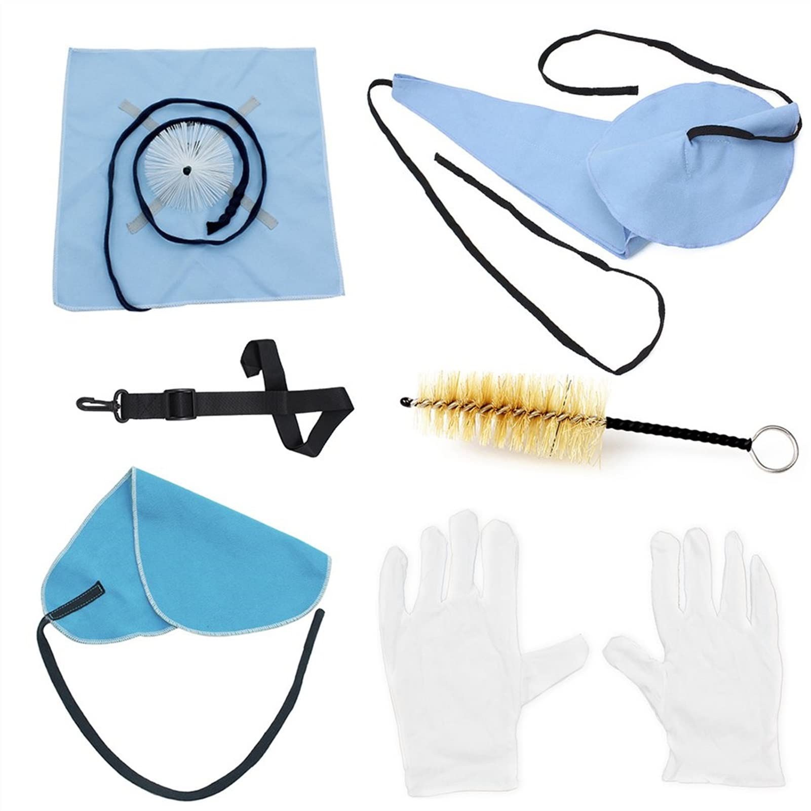 Kit De Nettoyage Pour Instruments à Vent - 3 Brosses Pour Trompette, Saxophone, Trombone - Matériaux Sûrs (plastique, Métal, Nylon) - Longueur Environ 86 Cm