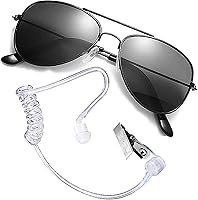 Vista 9 de Ring Wedding Bearer Security: Sun Glasses + EarPiece Cosplay + Badge Police Fbi