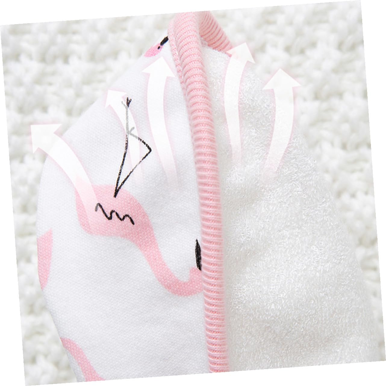 TOYANDONA 3er-sets Baby-lätzchen Zum Mittagessen Speicheltuch Für Neugeborene Flamingo-print Leicht Zu Reinigen Für Kleinkinder 3 Stück X 3