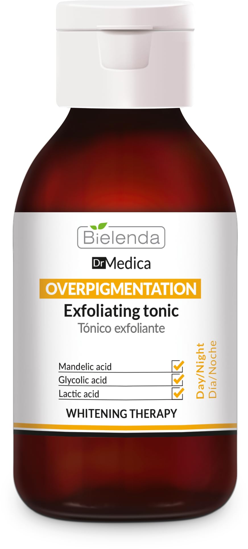 Bielenda Dr Medica Overpigmentation Peeling Tonic, helps reduce skin discoloration and blemishes, 250 ml, Transclucent