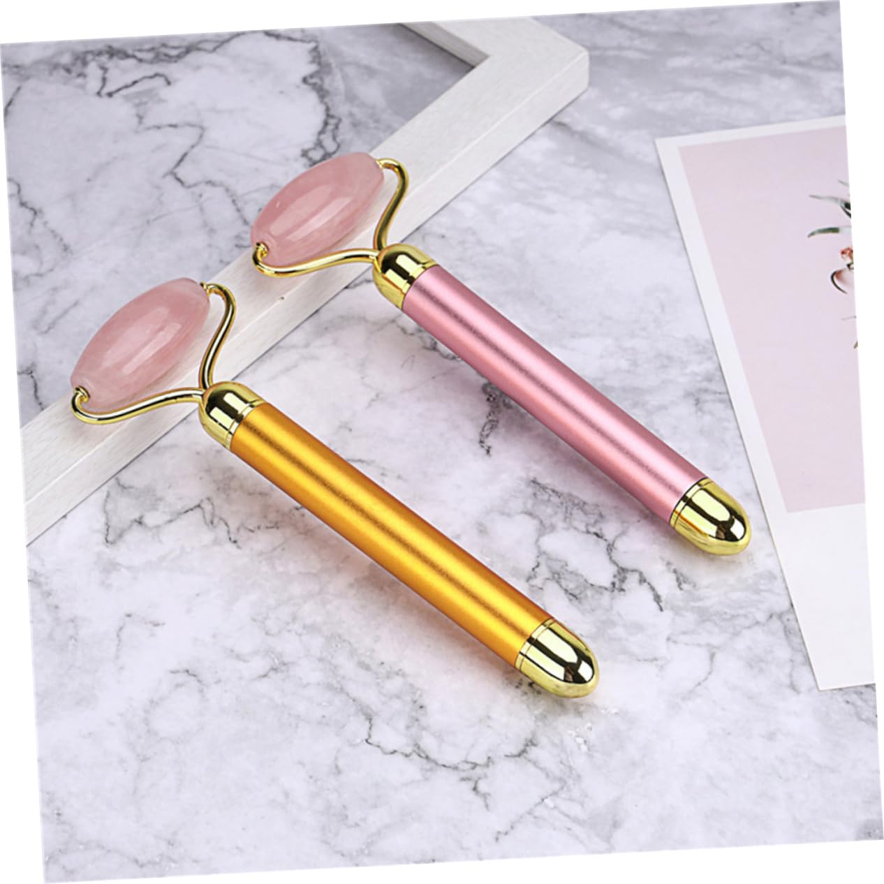 Rodillo Facial Reafirmante de Jade 1 Juego para Mujeres y Niñas