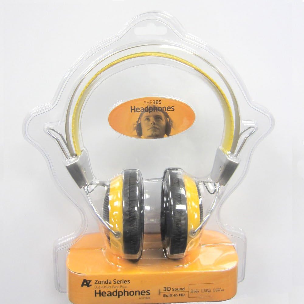 Dual Driver Bass Boost Headphones 3D Sound with built-in Mic