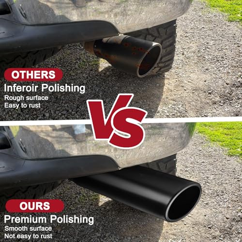 Image of 3 inch Inlet Stainless Steel Exhaust Tip, 3 inch Inlet 4 inch Outlet 12 inch Length