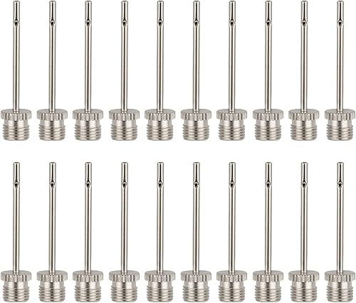 Miniatura 9 de 20 piezas de repuesto de aguja de inflado inoxidable bolas inflables bombas de aire para baloncesto fútbol deportes accesorios Aguja de bola