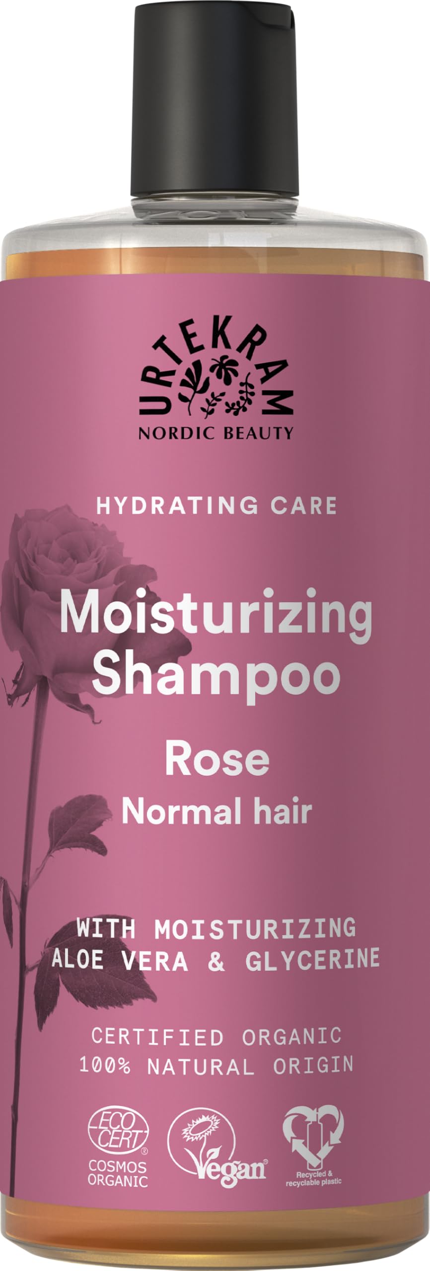 Urtekram - Urtekram Moisturizing Rose Shampoo for Normal Hair - 500ml