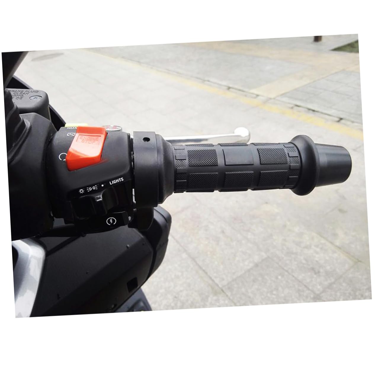 Puños Calefactables Eléctricos para Manillar de Moto 12v Negro