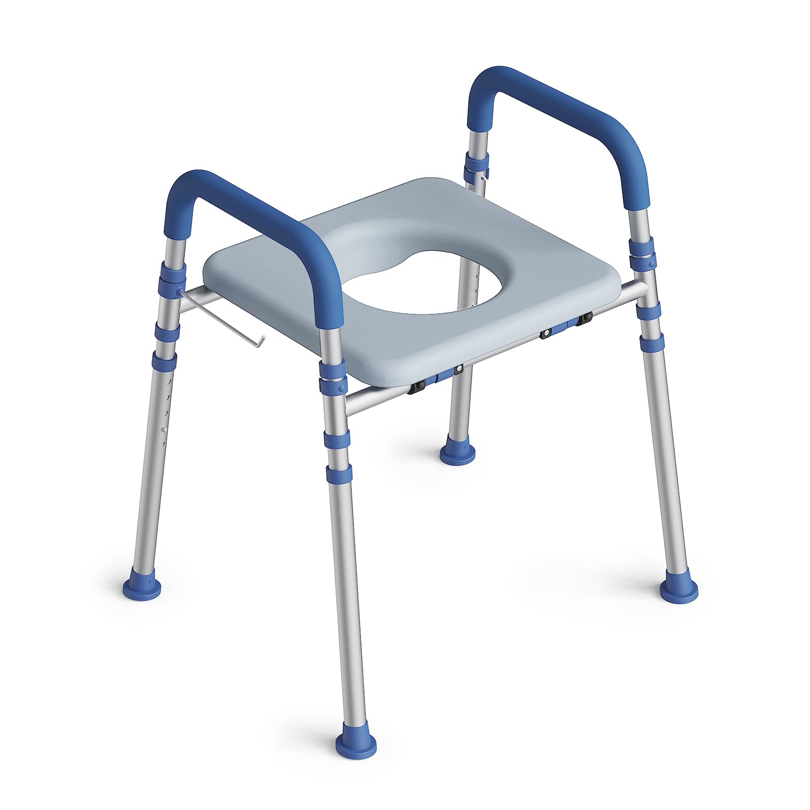 Loyoda Toilet Seat Riser with PU Foam Padded Seat for Elderly