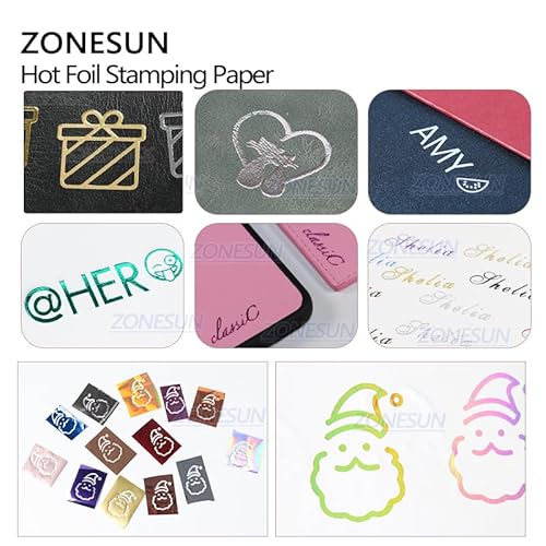 Zonesun 1,2 X 400FT Heat Transfer Paper Hot Foil Stamping 1.2"X400Ft thumb #5
