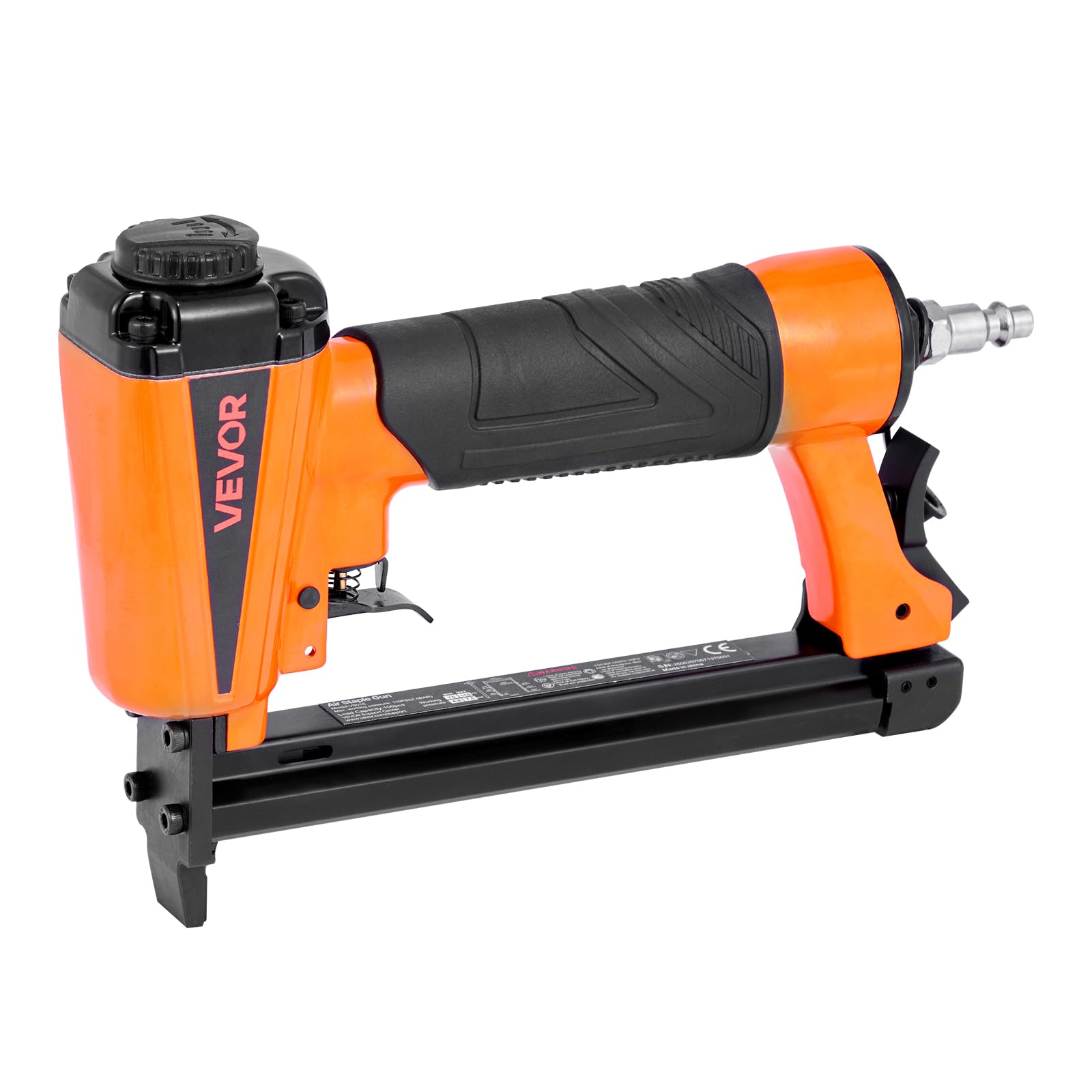 VEVOR Troncatrice Sparachiodi Pneumatica, per Tappezzeria Calibro 21 per Punti Metallici da 12,8 mm della Serie 80, Graffettatrice Pneumatica da 70-110 PSI per Lavorazione del Legno, Tappezzeria