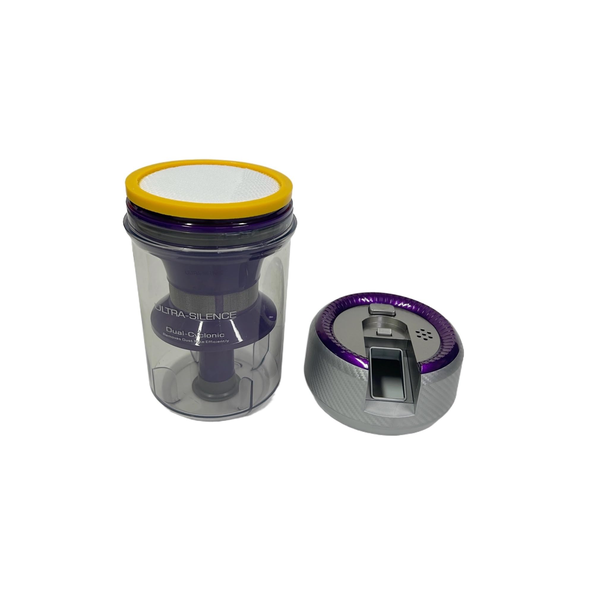 Accesorio for vaso de polvo con cepillo giratorio con filtros ciclónicos y MIF, adecuado for aspiradora Jimmy JV35 | 2 Rollers