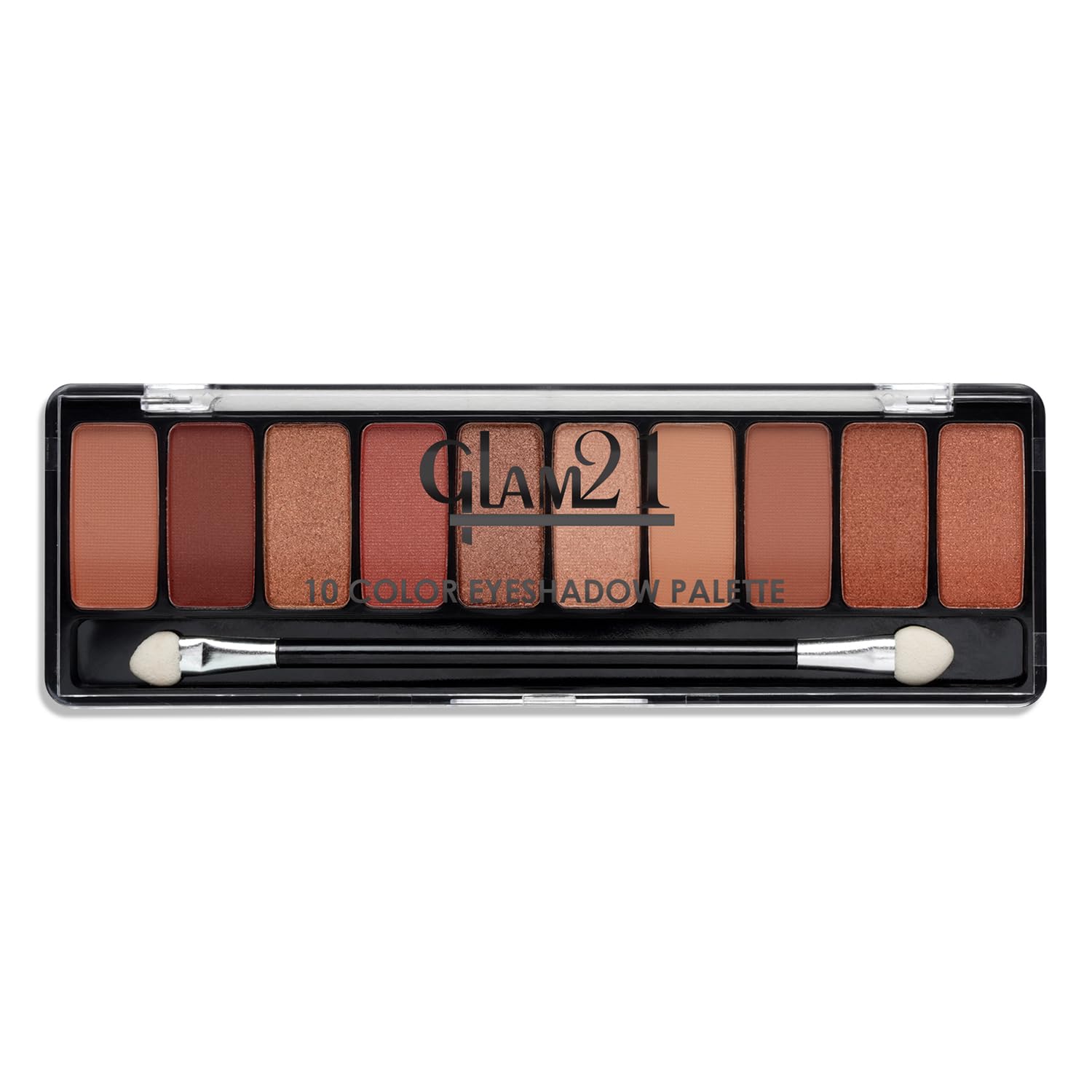 Glam21 Mystique 10 Color Eyeshadow Palette |Long-Lasting | Smudge Free | Long Wearing And Easily Blendable Eye Makeup Palette Matte, Shimmery And Metallic Finish-picture-43