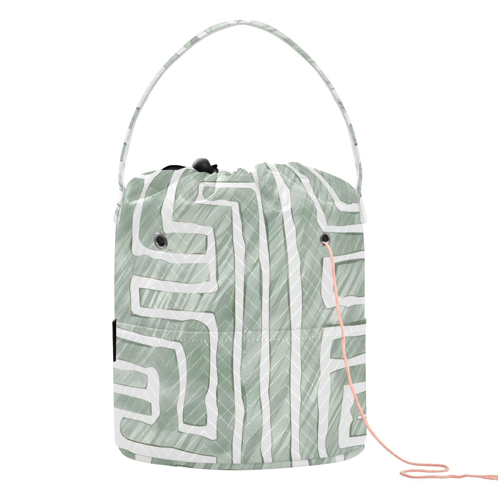 Yarn Storage Bag Small Crochet Bag Knitting Bag Organizer Maze Yarn Bags for Crocheting Basket