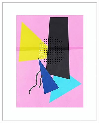 Miniatura 13 de Amanti Art Framed Wall Art Print 25x21 Retro Sound by PI Studio, Abstract Wall Art, Modern Contemporary Decor, Medium Poster Painting Artwork for