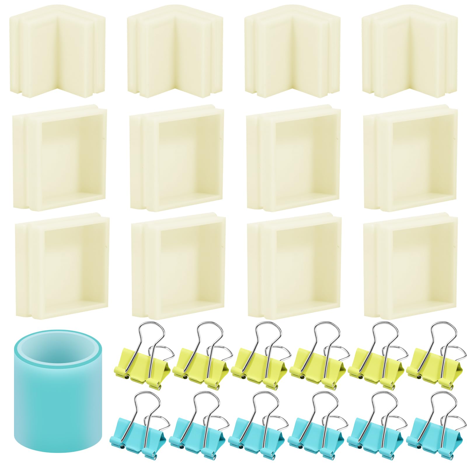 Boîtier Réglable Pour Moules Silicone – Kit Moulage Plastique ABS Combinable Pour Résine, Bougies, Savons & Art Créatif