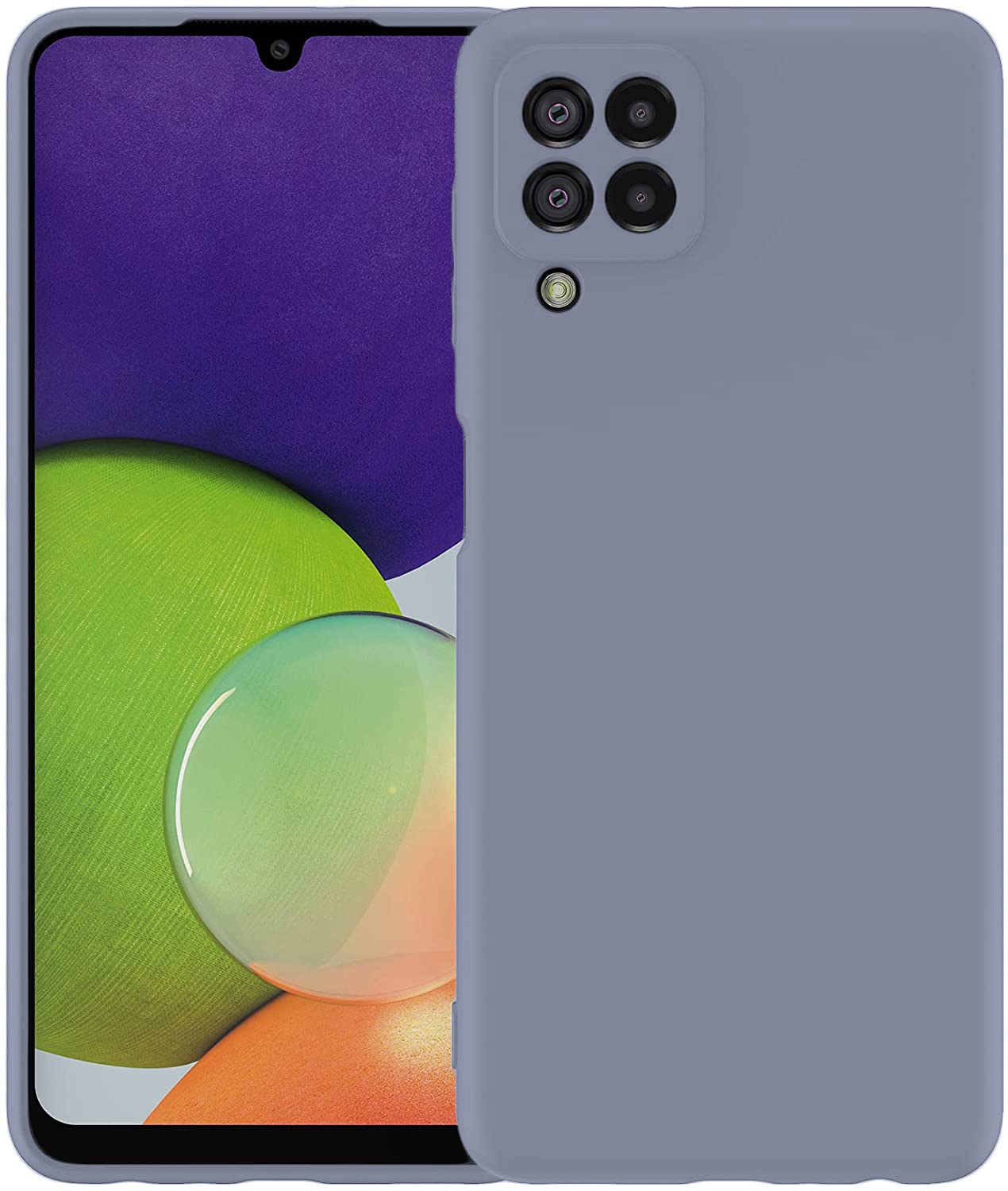 LOXXO® Microfiber Candy Case Compatible for Samsung M53 5g Smooth Touch Cushion Liquid Soft Silicone Gel Rubber Phone Cases Non-Slip Full Body Protective Shockproof Back Cover - Lavender Grey (B0B3S3XVG1) Amazon Price History, Amazon Price Tracker
