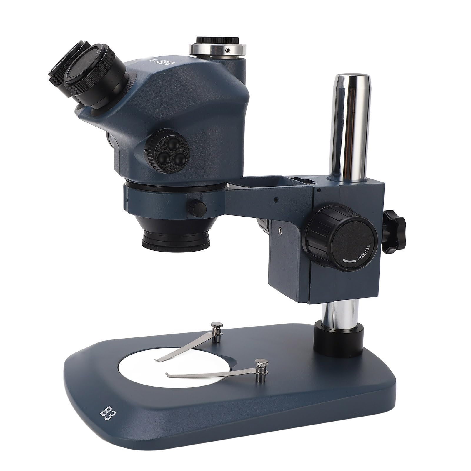 7X to 50X Trinocular Stereo Microscope Confocal WF10X22mm Eyepiece 0.5X 2X Auxiliary Objective Lens 7X to 50X