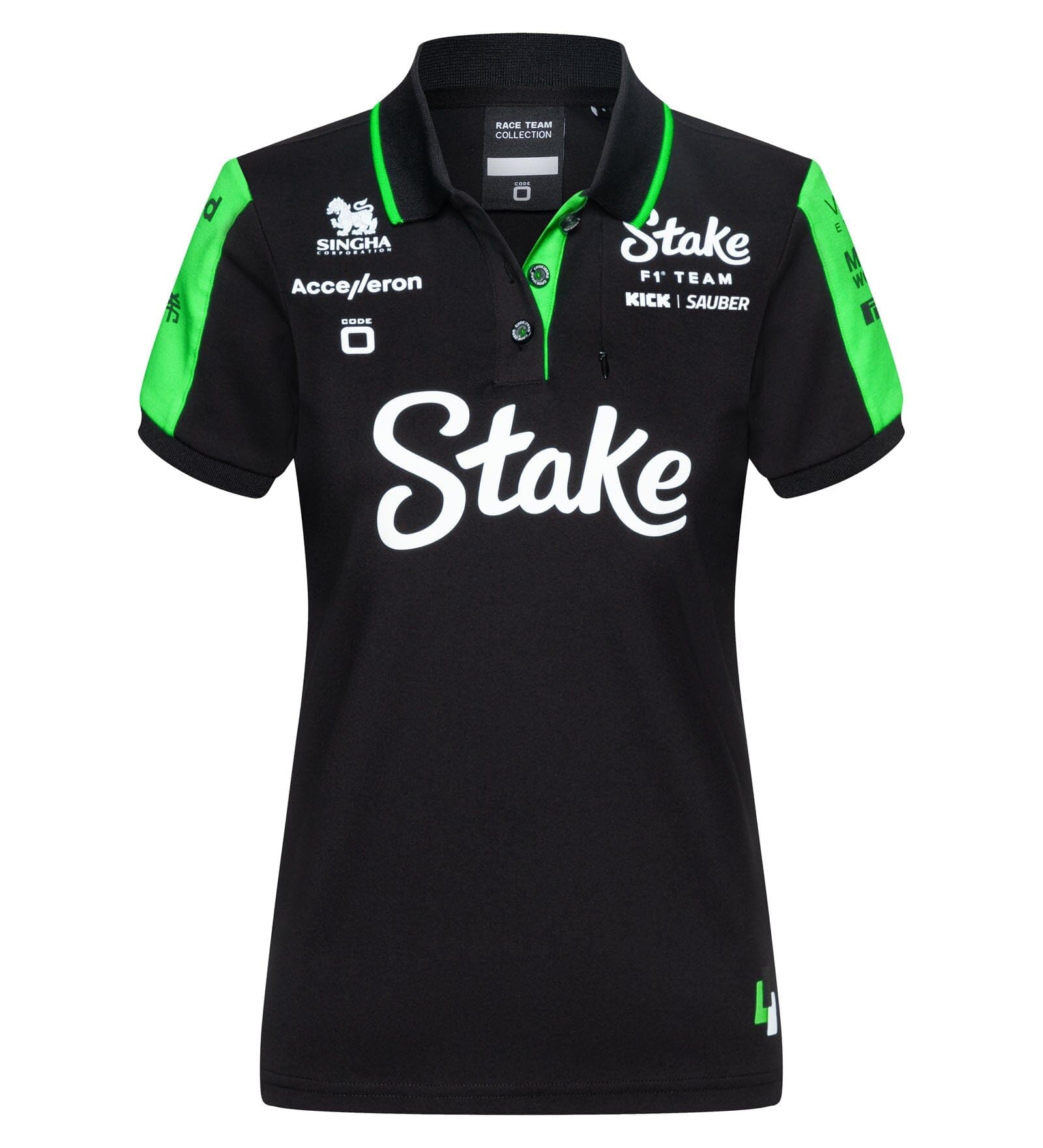 Polo Kick Sauber F1 mujer 2024 ideal para lucir en el paddock y eventos de motor 2