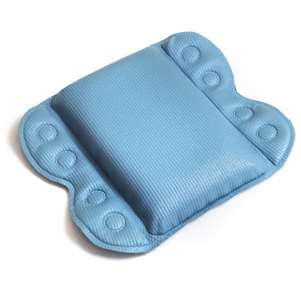 Almohada de bañera modelo de masaje para spa, lavable, con ventosa