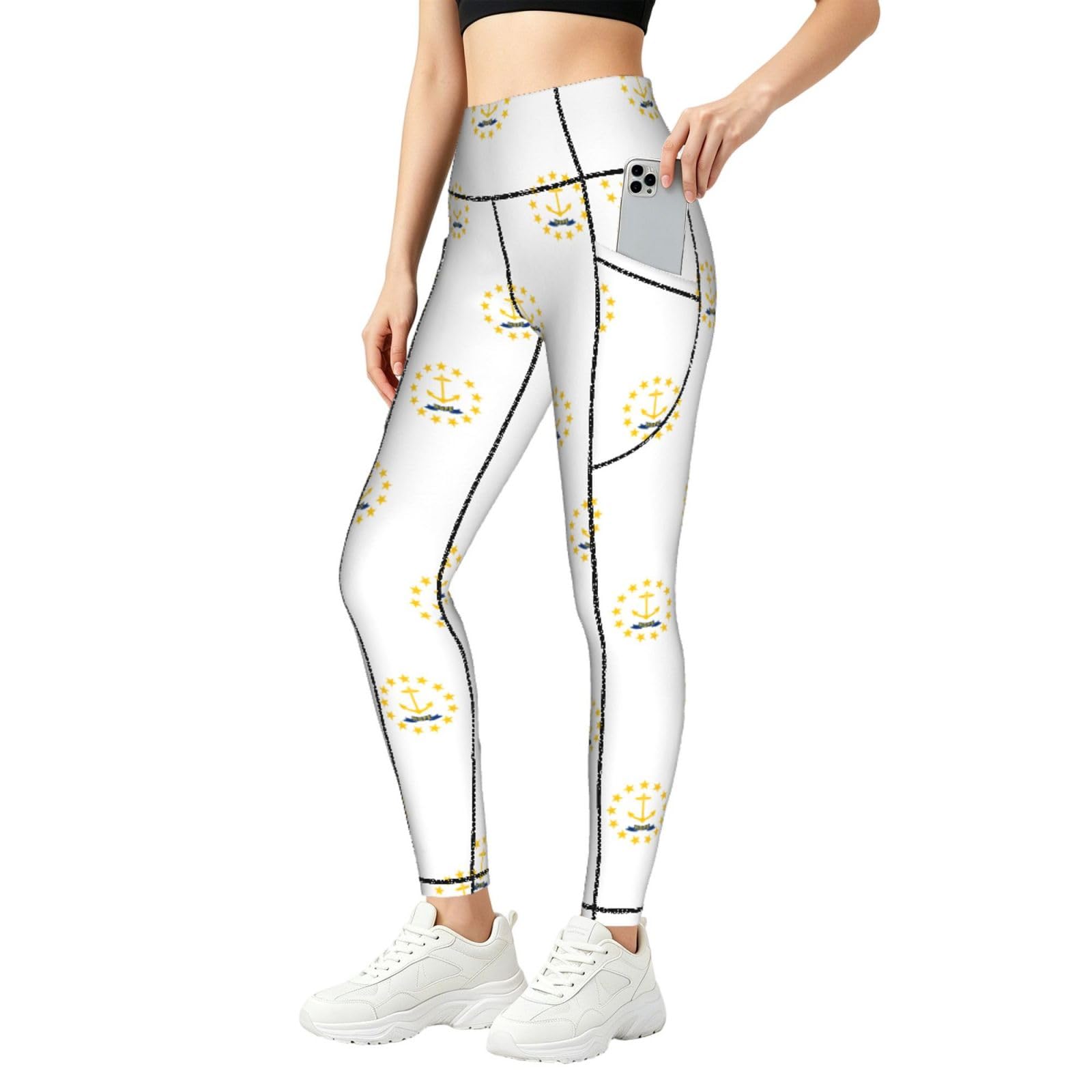 Leggings de Rhode Island con bolsillos anti transparecias para gimnasio mujer 8