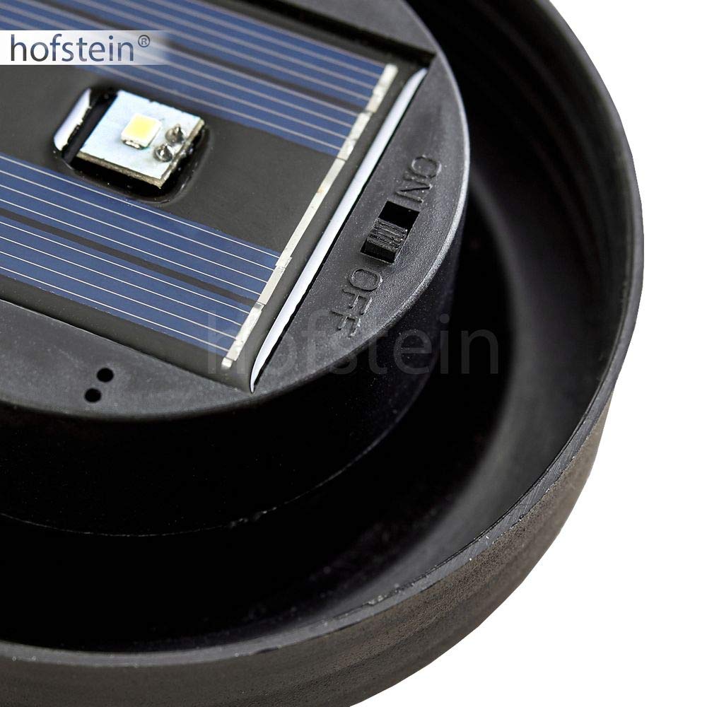 Solarleuchten Campinas, Kugellampen 3er Set, Kugelleuchten aus weißem Kunststoff Ø 15, 20 und 25 cm mit Erdspiess, Außenleuchten mit Ein/Aus-Schalter, Solarlampen 3000 Kelvin (warmweiß)