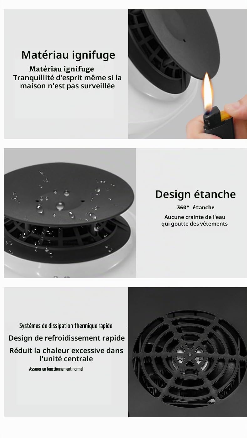 Portable dryer, Home Portable électrique Séchoir, Séchoir à Linge electrique portable, Seche linge pliable -EU plug(1000W)